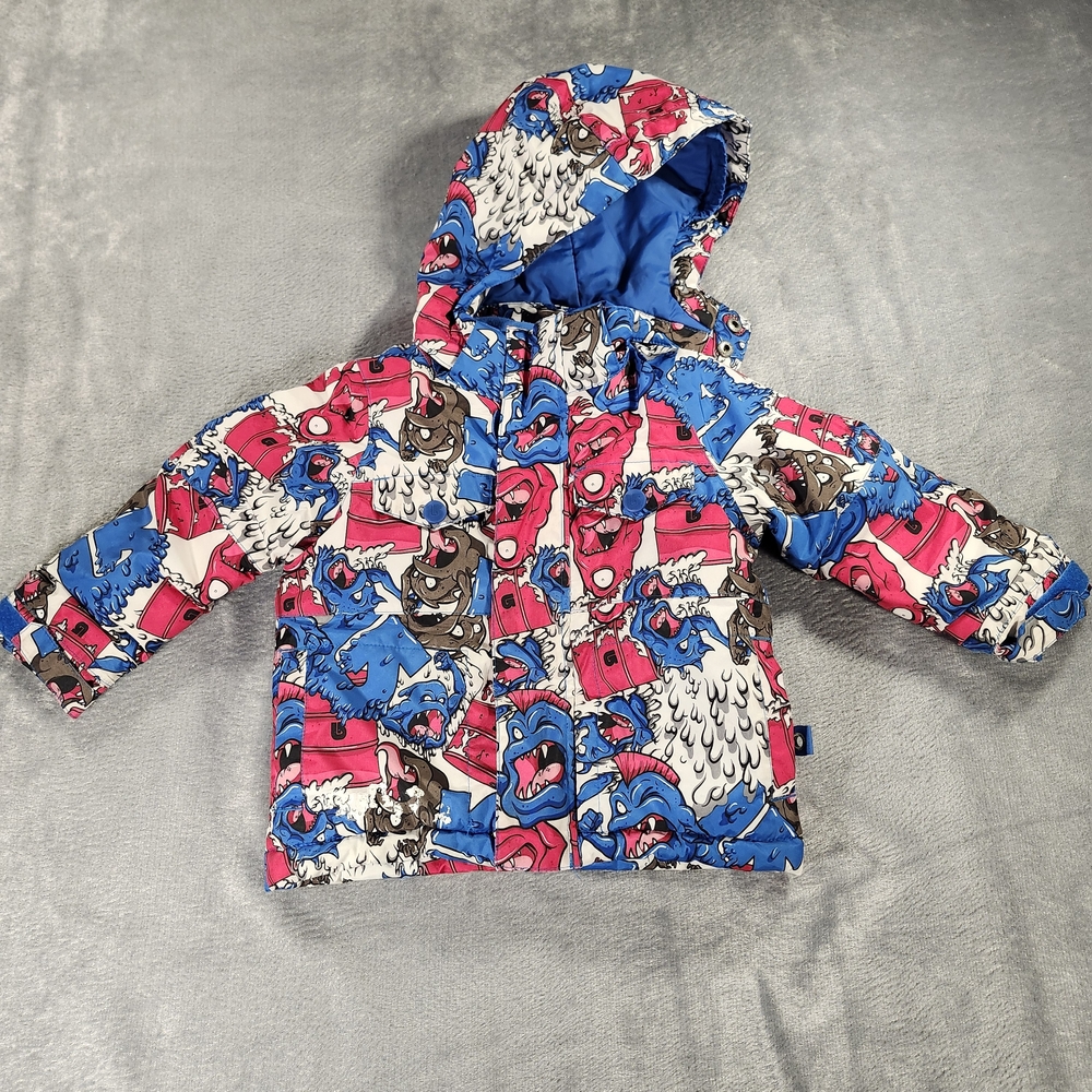 Burton Dryride Snowboard Jacket Blue Hood Boys 2T